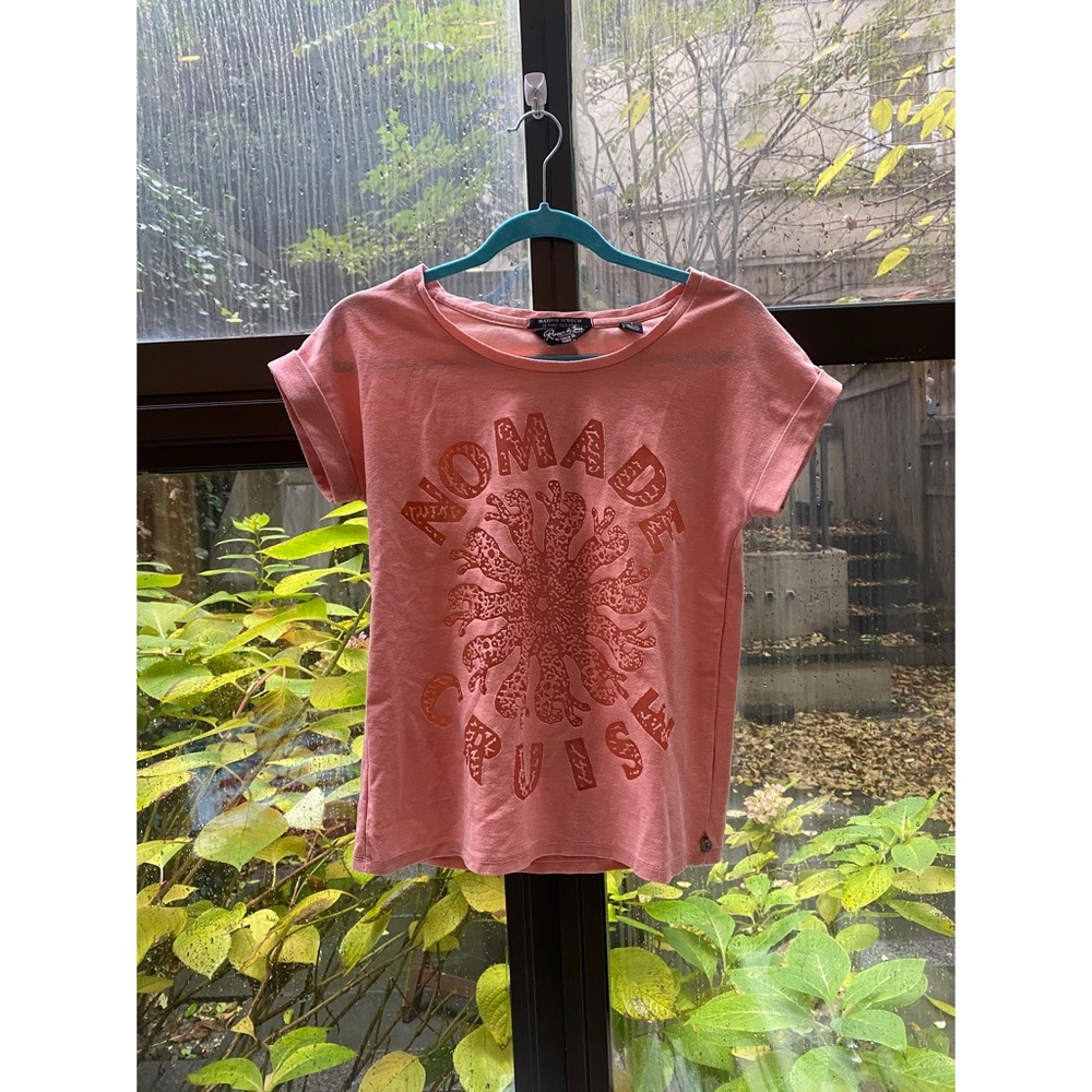 Scotch & Soda/Maison Scotch T-Shirt with Mesh Design size 1